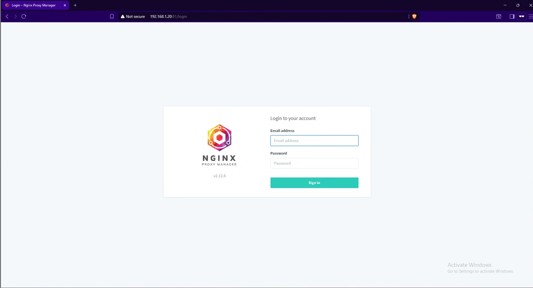Ngnix Home Page