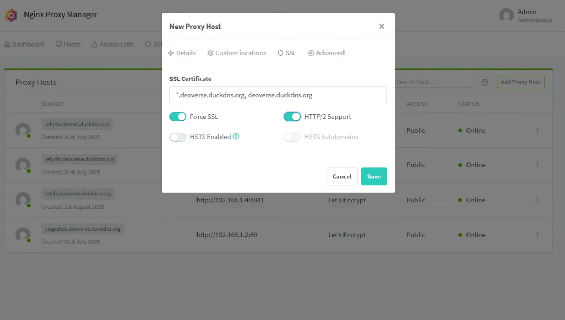Issue SSL